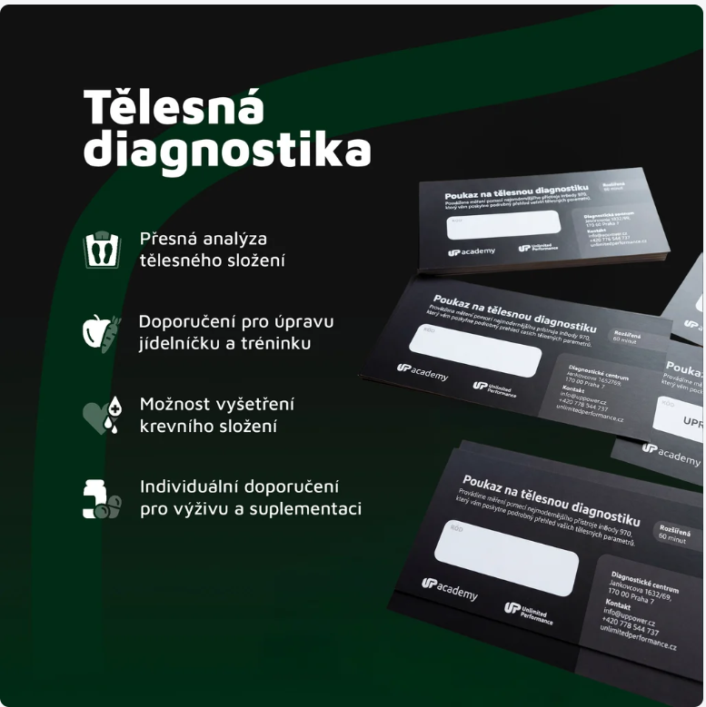 Poukaz na tělesnou diagnostiku Unlimited Performance